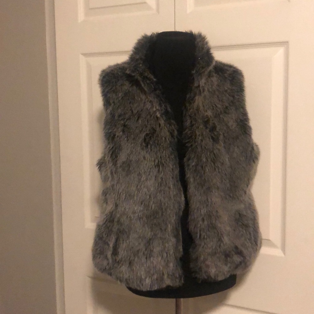 Faux fur vest